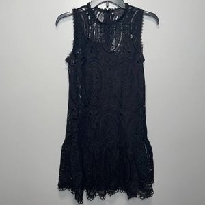 GRACIA Womens White Stretch Sleeveless Shift Dress S black